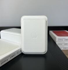 Apple MagSafe Özellikli Deri Cüzdan - Beyaz