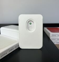 Apple MagSafe Özellikli Deri Cüzdan - Beyaz