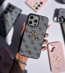 iPhone Guess Deri Kılıf - Siyah