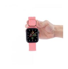 Apple Watch Strap Braided Örgü - Pembe Limonata