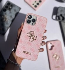 iPhone Guess Deri Kılıf - Pembe