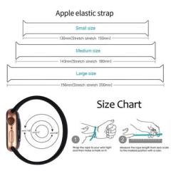 Apple Watch Solo Loop Silicon Kordon - Siyah