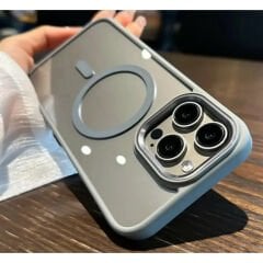 iPhone Kristal Şeffaf Kılıf - Titanyum