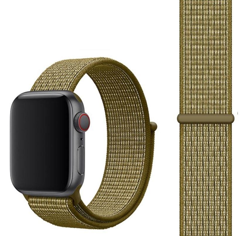 Apple Watch Loop Örgü Kordon - Olive Flak
