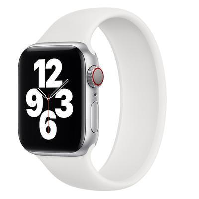 Apple Watch Solo Loop Silicon Kordon - Beyaz