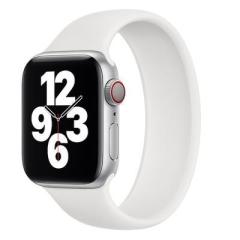 Apple Watch Solo Loop Silicon Kordon - Beyaz