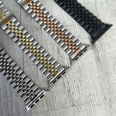 Apple Watch Rolex Çelik Loop Kordon - Siyah