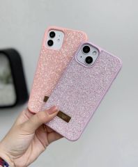 iPhone Swarovski Taşlı Kılıf - Lila