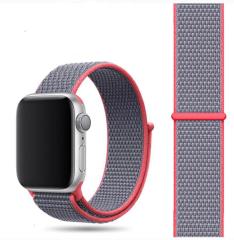 Apple Watch Loop Örgü Kordon - Electronik Pink
