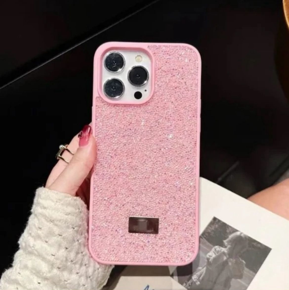 iPhone Swarovski Taşlı Kılıf - Pembe