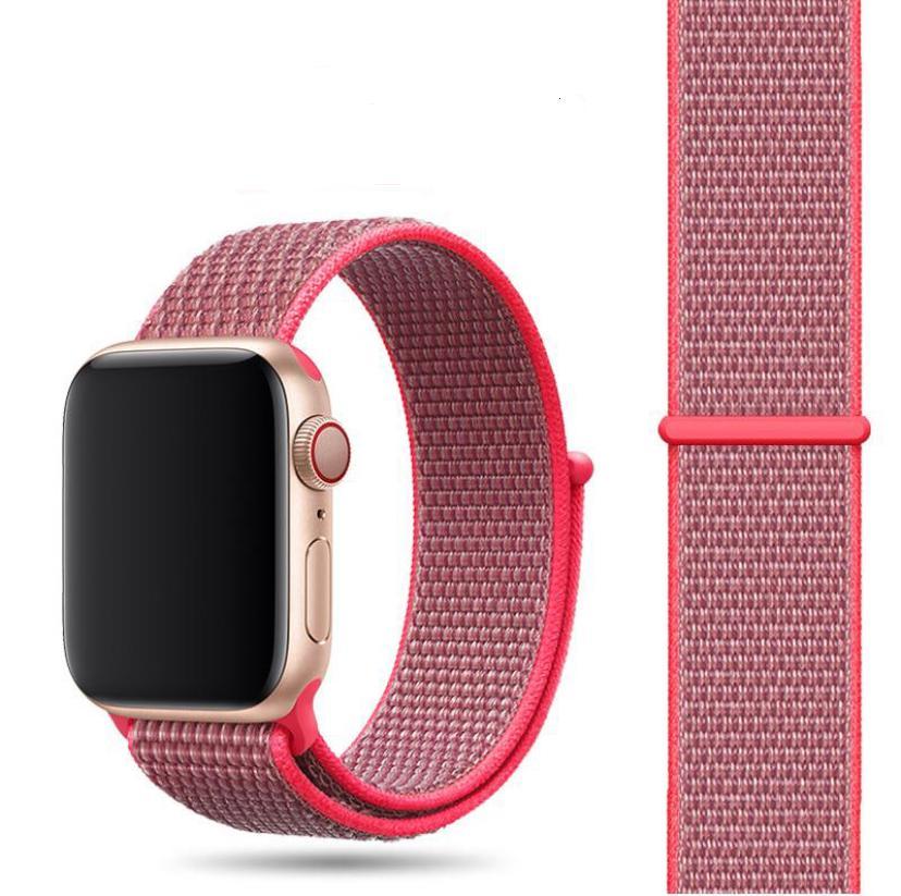 Apple Watch Loop Örgü Kordon - Hot Pink