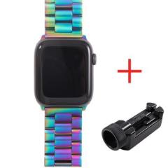 Apple Watch Çelik Loop Kordon - Rainbow
