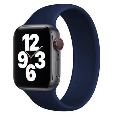 Apple Watch Solo Loop Silicon Kordon - Gece Mavi