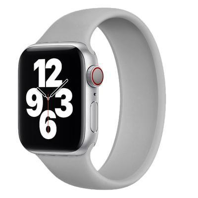 Apple Watch Solo Loop Silicon Kordon - Gri