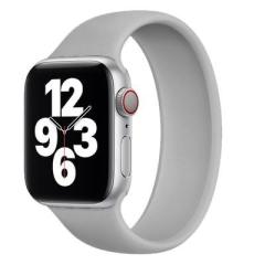 Apple Watch Solo Loop Silicon Kordon - Gri