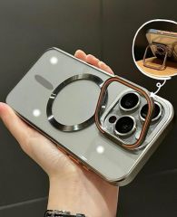 iPhone Nucleus Şeffaf MagSafe Kılıf - Rose