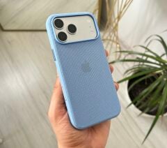 iPhone TechWoven Dokuma MagSafe Kılıf - Sky Blue