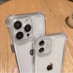 iPhone Şeffaf Darbe Emici Kamera Korumalı Kılıf