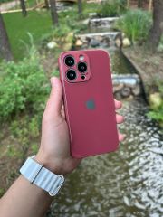 iPhone Cam Kılıf - Vişne