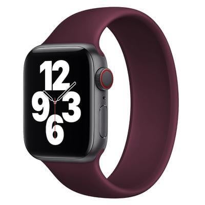 Apple Watch Solo Loop Silicon Kordon - Vişne