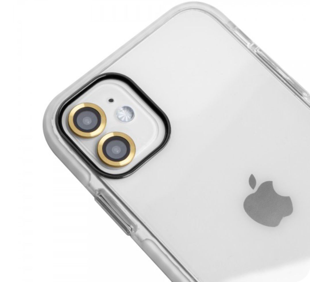 iPhone Renkli Lens Koruyucu - Gold