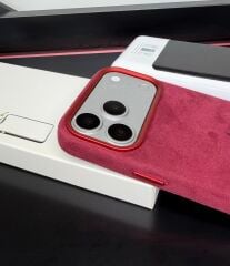 iPhone Süet MagSafe Kılıf - Bordo
