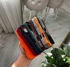iPhone Süet MagSafe Kılıf - Bordo
