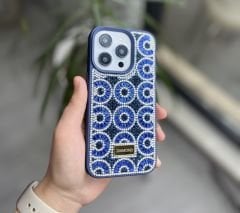 Diamond Taşlı Silicon Kılıf - Mavi