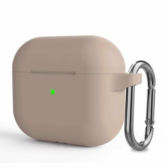 Airpods 4.Nesil Kancalı Silicon Kılıf - Kum Pembe
