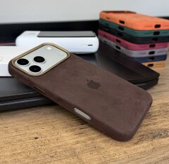 iPhone Süet MagSafe Kılıf - Espresso