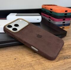 iPhone Süet MagSafe Kılıf - Espresso