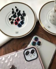 iPhone Renkli Lens Koruyucu - Siyah