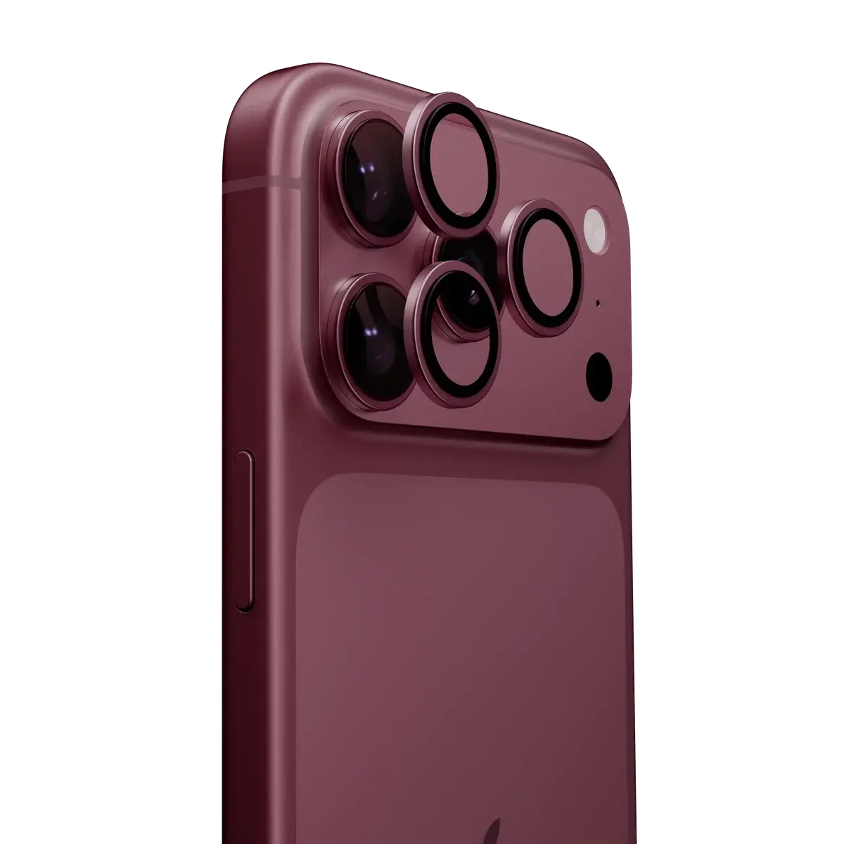 iPhone Renkli Lens Koruyucu - Burgonya