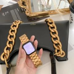 Apple Watch Çelik Loop Kordon - Altın Gold