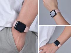 Apple Watch Silicon Kordon - Kum Pembe
