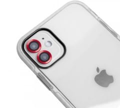 iPhone Renkli Lens Koruyucu - Kırmızı