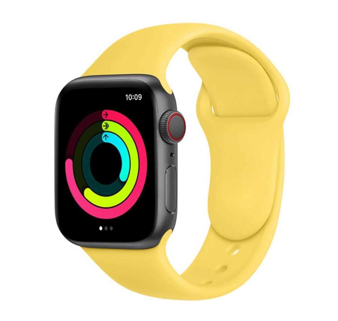 Apple Watch Silicon Kordon - Sarı