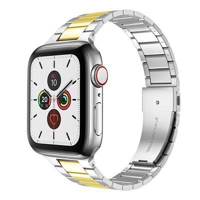 Apple Watch Çelik Loop Kordon - Gümüş/Gold