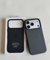 iPhone TechWoven Deri MagSafe Kılıf - Siyah