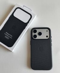 iPhone TechWoven Deri MagSafe Kılıf - Siyah