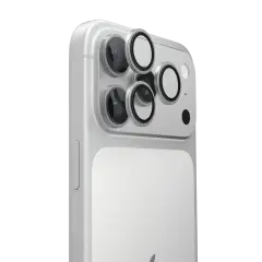 iPhone Renkli Lens Koruyucu - Gümüş