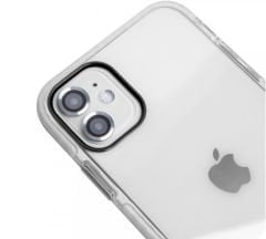 iPhone Renkli Lens Koruyucu - Gümüş
