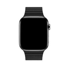 Apple Watch Deri Loop Kordon - Siyah